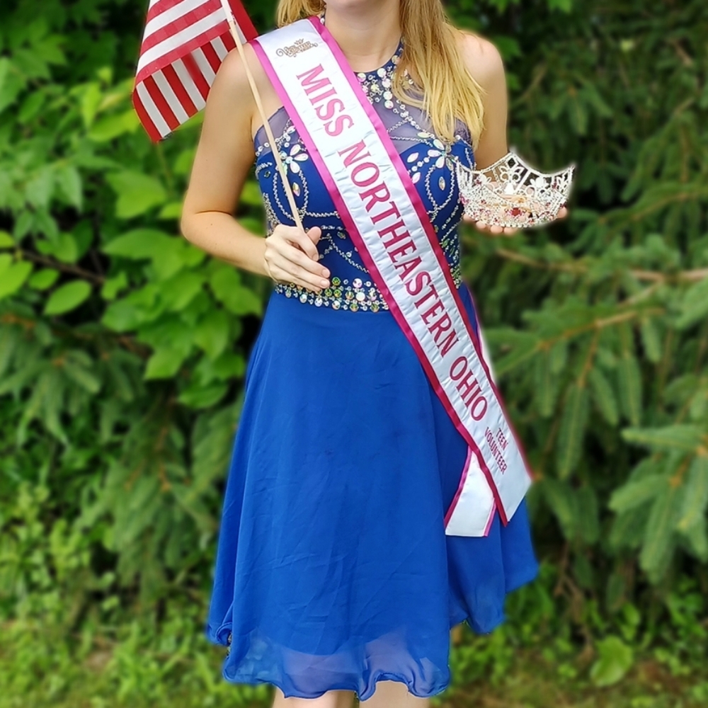 Blue Homecoming Cocktail Dress